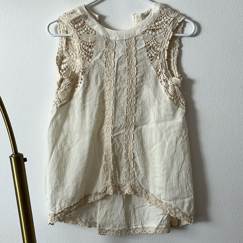 Lace tank top